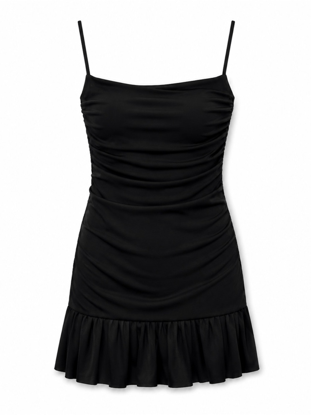 Ruffled Zara BLACK MINI Dress! Size XS